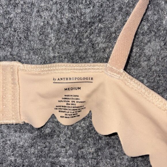 Anthropologie Scalloped Edge Bra in Nude - Picture 3 of 7